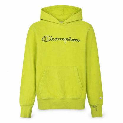 Mens UK Size S Champion Yellow Pullover Hoodie