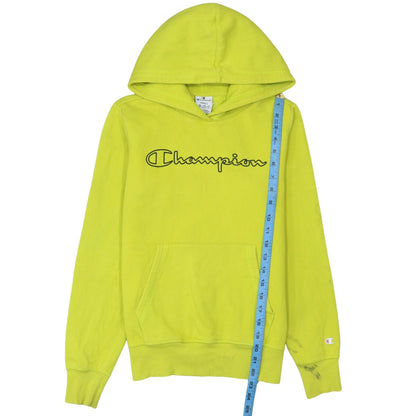 Mens UK Size S Champion Yellow Pullover Hoodie