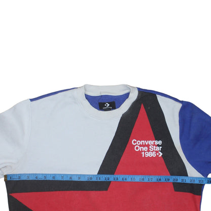 Mens UK Size S Converse Multicoloured Pullover Sweatshirt