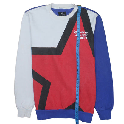 Mens UK Size S Converse Multicoloured Pullover Sweatshirt