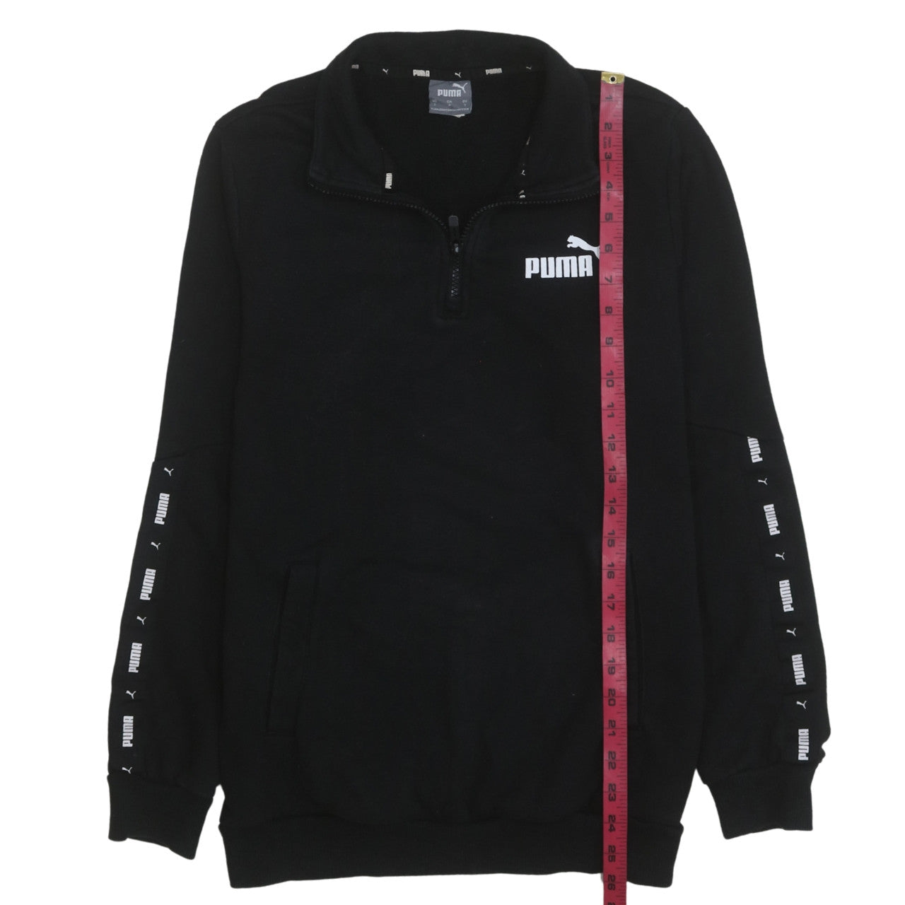 Mens UK Size S PUMA Black Pullover Sweatshirt