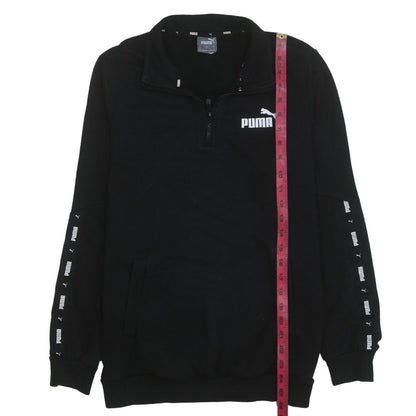 Mens UK Size S PUMA Black Pullover Sweatshirt