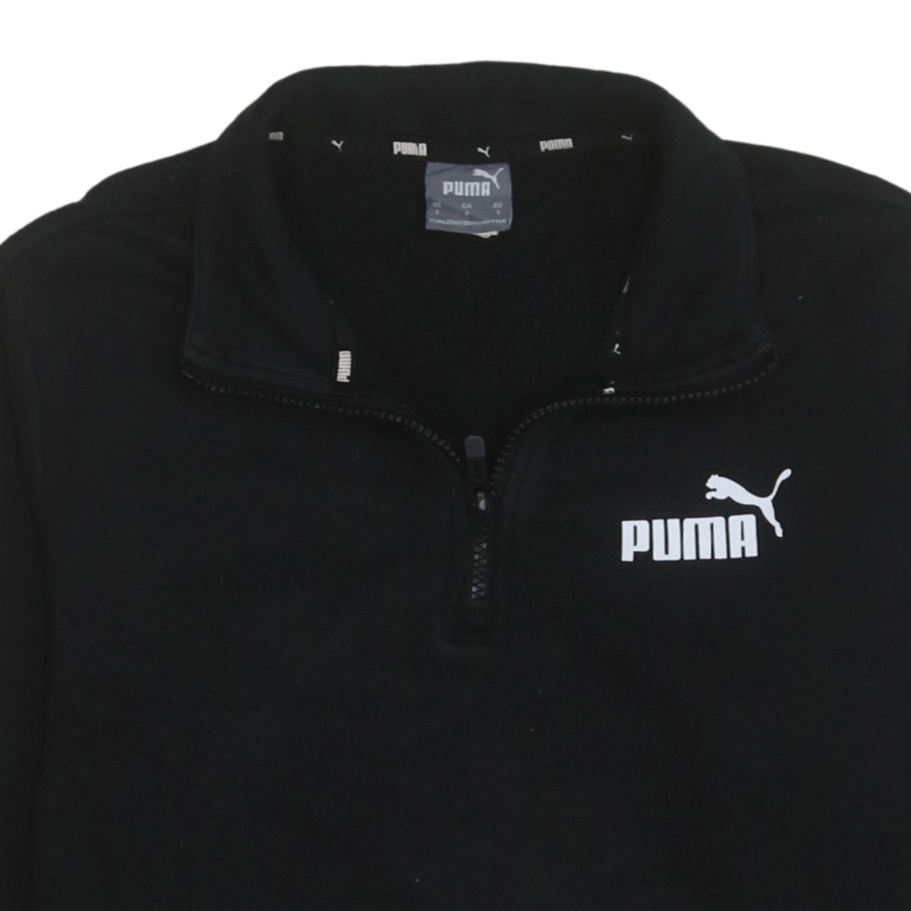 Mens UK Size S PUMA Black Pullover Sweatshirt
