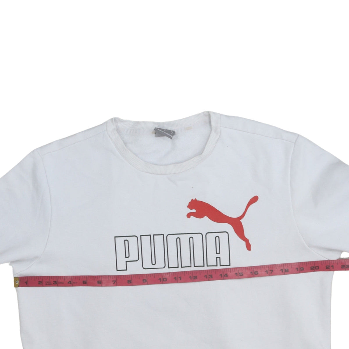 Mens UK Size M PUMA White Pullover Sweatshirt
