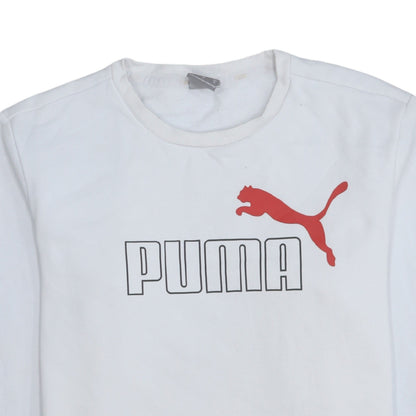 Mens UK Size M PUMA White Pullover Sweatshirt