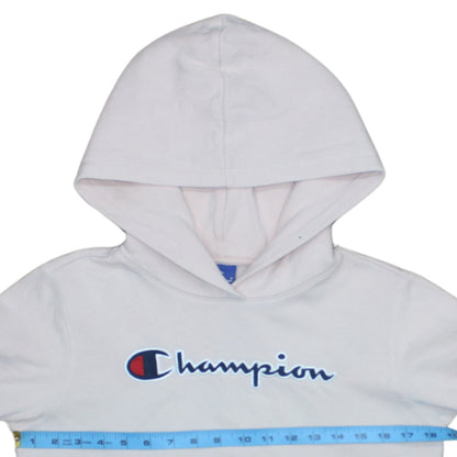 Girls UK Size 13-14 Years Champion White Pullover Hoodie