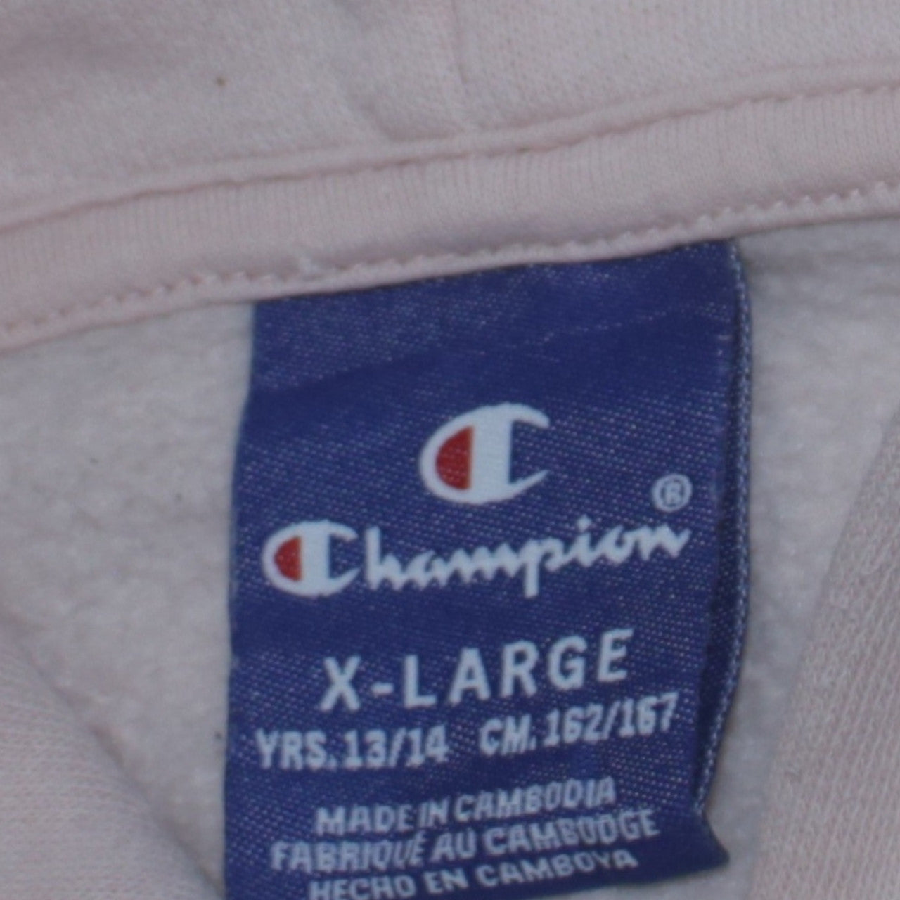 Girls UK Size 13-14 Years Champion White Pullover Hoodie