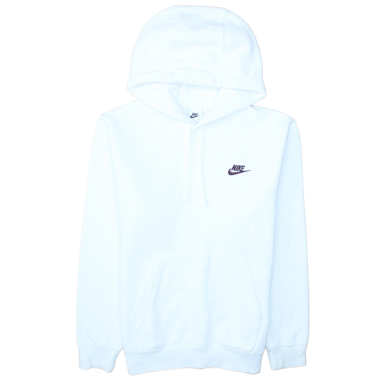 Mens UK Size XS Nike White Pullover Hoodie