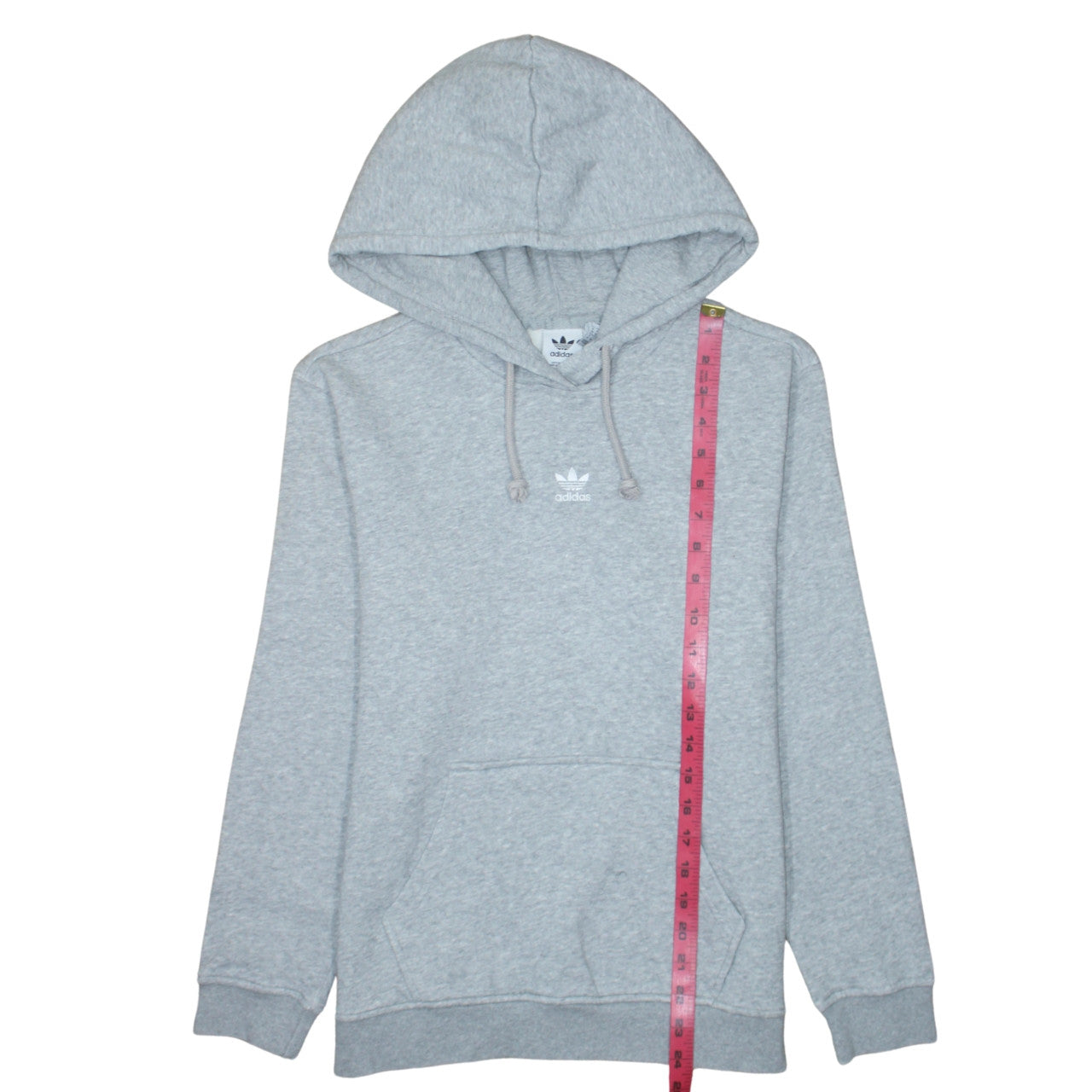 Womens UK Size 8 adidas Grey Pullover Hoodie