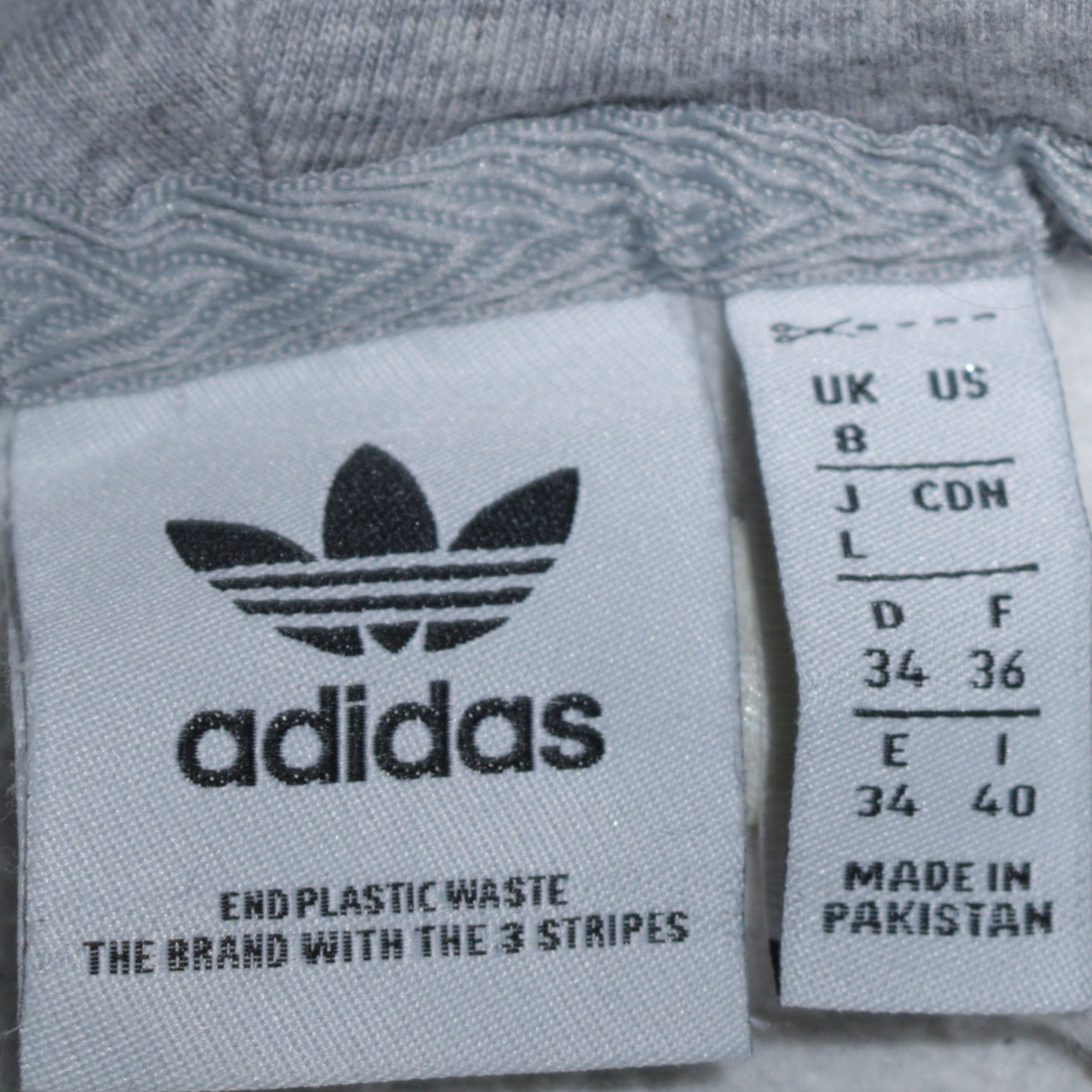 Womens UK Size 8 adidas Grey Pullover Hoodie