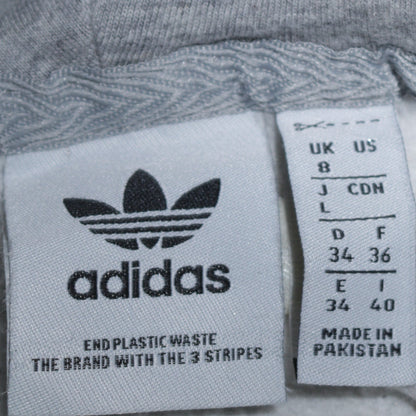 Womens UK Size 8 adidas Grey Pullover Hoodie