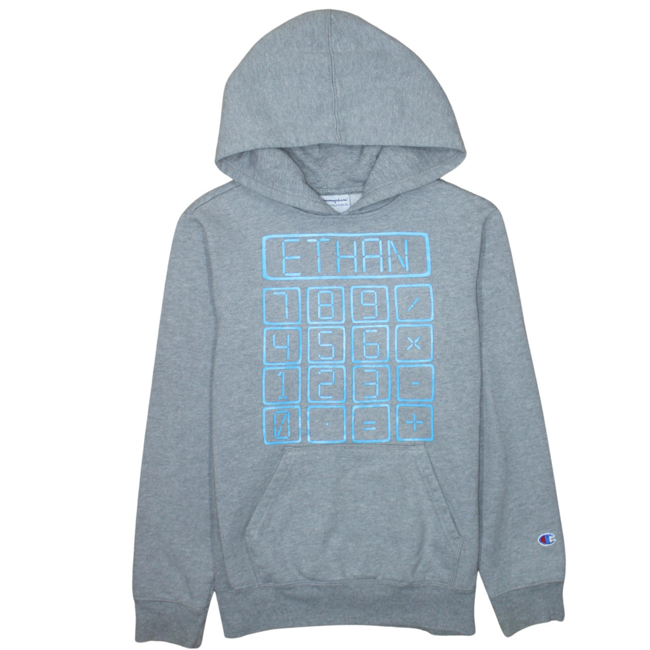 Teens UK Size L Champion Grey Pullover Hoodie