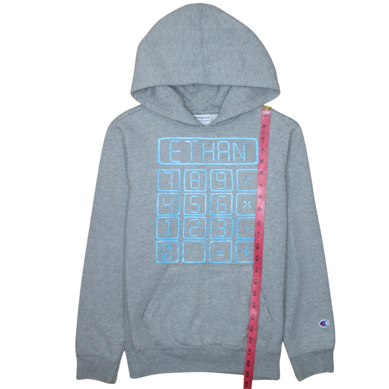 Teens UK Size L Champion Grey Pullover Hoodie