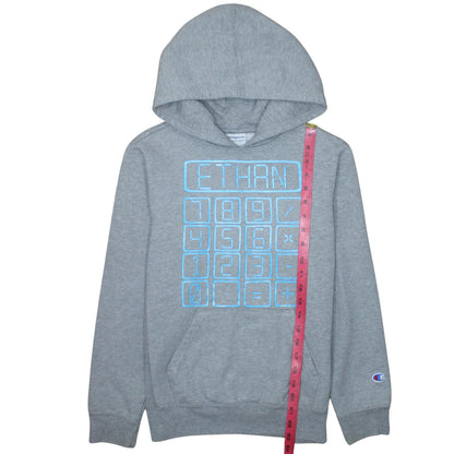 Teens UK Size L Champion Grey Pullover Hoodie