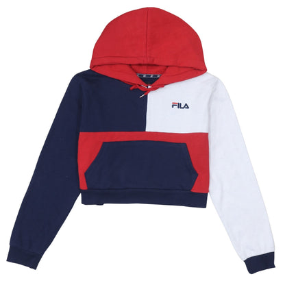 Womens UK Size L FILA Multicoloured Pullover Hoodie