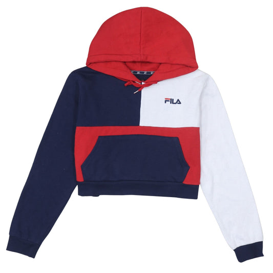 Womens UK Size L FILA Multicoloured Pullover Hoodie