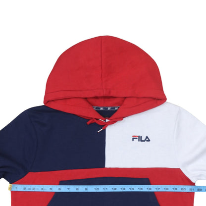 Womens UK Size L FILA Multicoloured Pullover Hoodie
