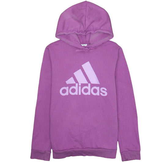 Womens UK Size 12-14 adidas Purple Pullover Hoodie