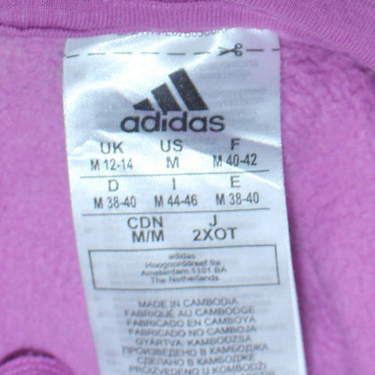Womens UK Size 12-14 adidas Purple Pullover Hoodie