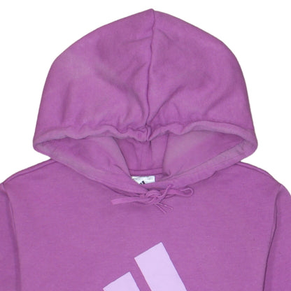 Womens UK Size 12-14 adidas Purple Pullover Hoodie