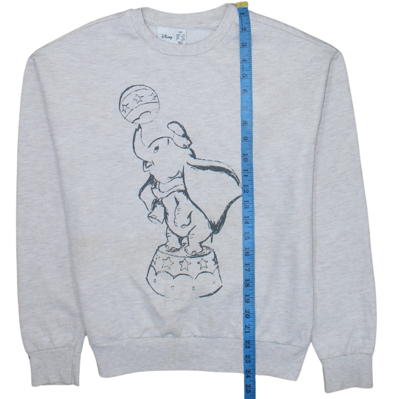 Womens UK Size 2XS Disney Grey Pullover Sweatshirt