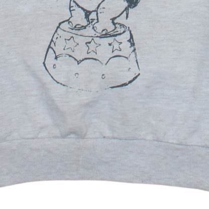Womens UK Size 2XS Disney Grey Pullover Sweatshirt