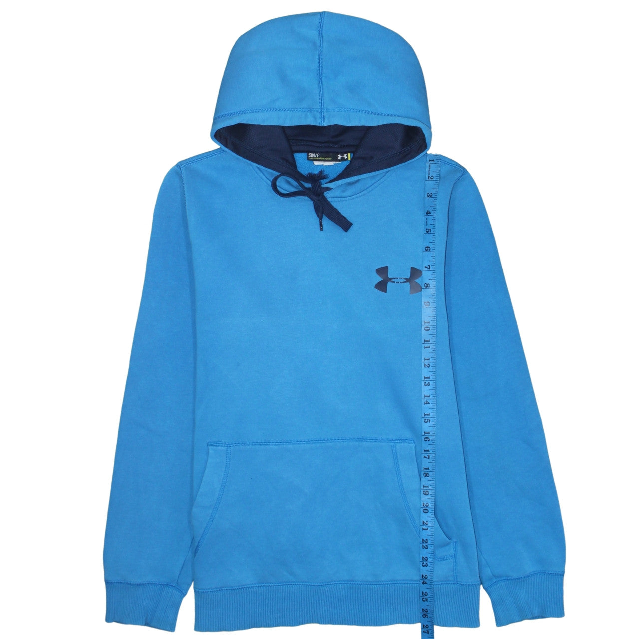 Mens UK Size S Under armour Blue Pullover Hoodie