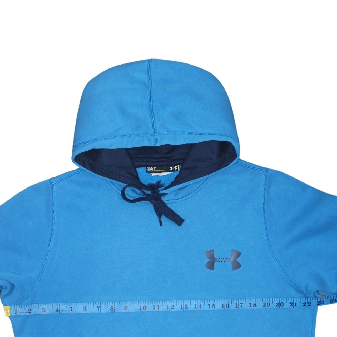 Mens UK Size S Under armour Blue Pullover Hoodie
