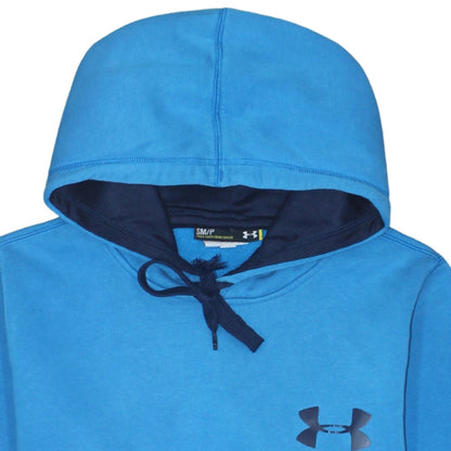 Mens UK Size S Under armour Blue Pullover Hoodie