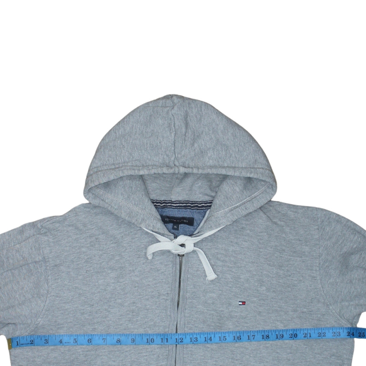 Mens UK Size XL Tommy Hilfiger Grey Full Zip Hoodie