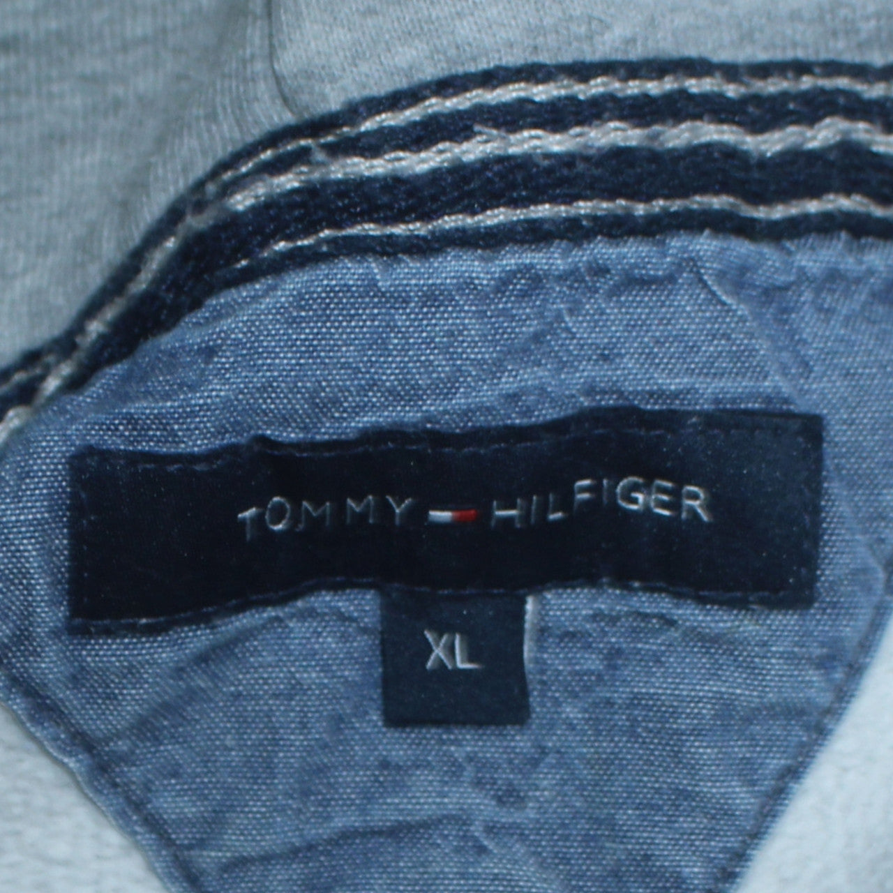 Mens UK Size XL Tommy Hilfiger Grey Full Zip Hoodie