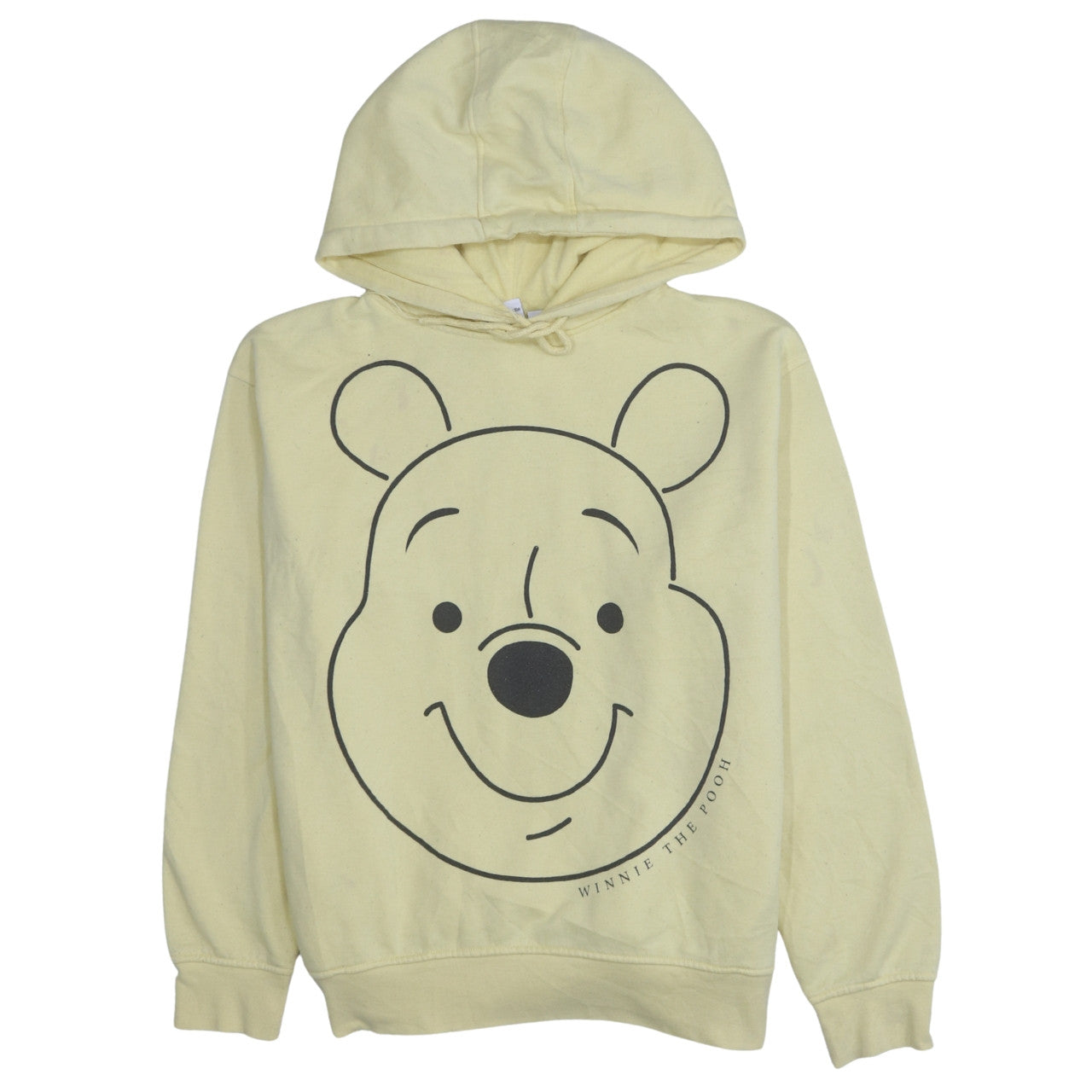 Womens UK Size S Disney Yellow Pullover Hoodie