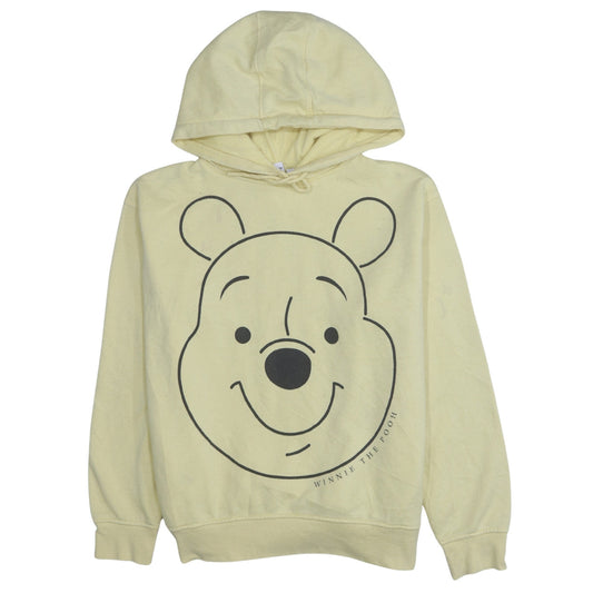 Womens UK Size S Disney Yellow Pullover Hoodie