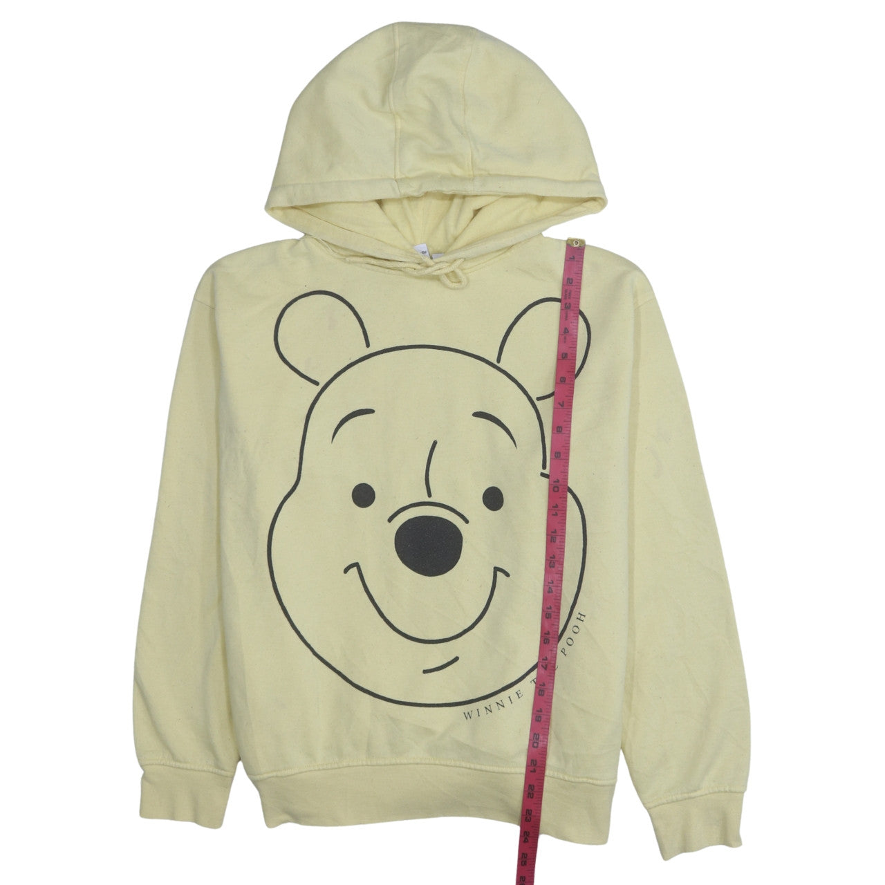 Womens UK Size S Disney Yellow Pullover Hoodie