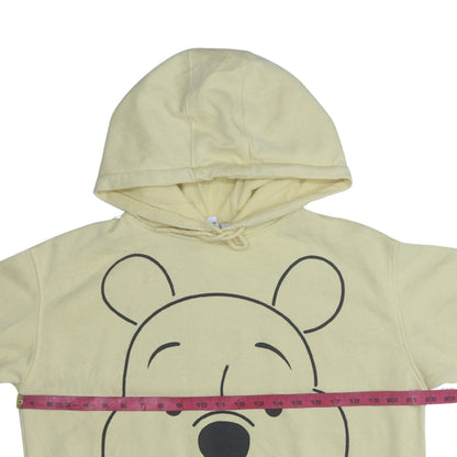 Womens UK Size S Disney Yellow Pullover Hoodie
