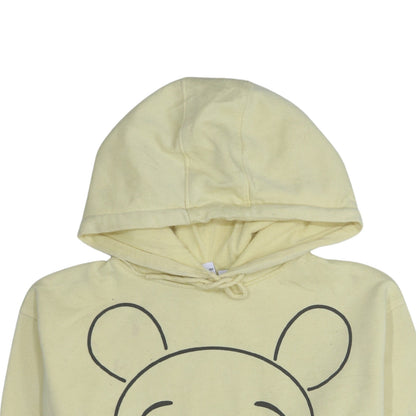 Womens UK Size S Disney Yellow Pullover Hoodie