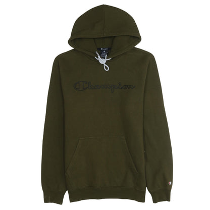 Mens UK Size L Champion Green Pullover Hoodie