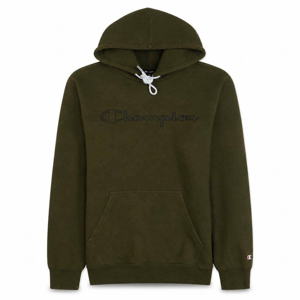 Mens UK Size L Champion Green Pullover Hoodie