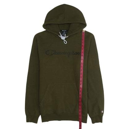 Mens UK Size L Champion Green Pullover Hoodie