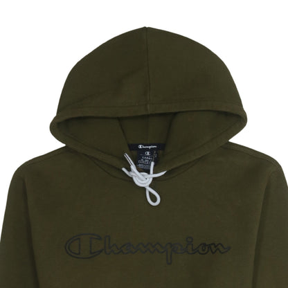 Mens UK Size L Champion Green Pullover Hoodie