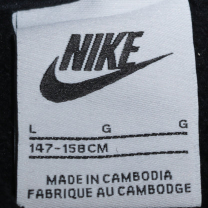 Nike Boys Black Pullover Hoodie Sweatshirt L 147-158cm Fleece Logo
