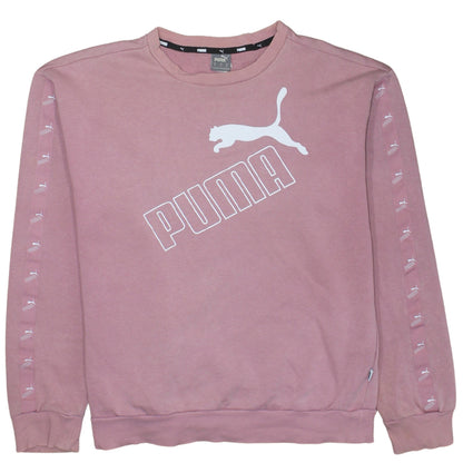 Womens UK Size 12 PUMA Pink Pullover Sweatshirt