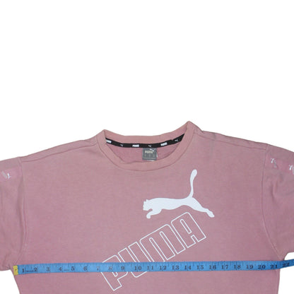 Womens UK Size 12 PUMA Pink Pullover Sweatshirt