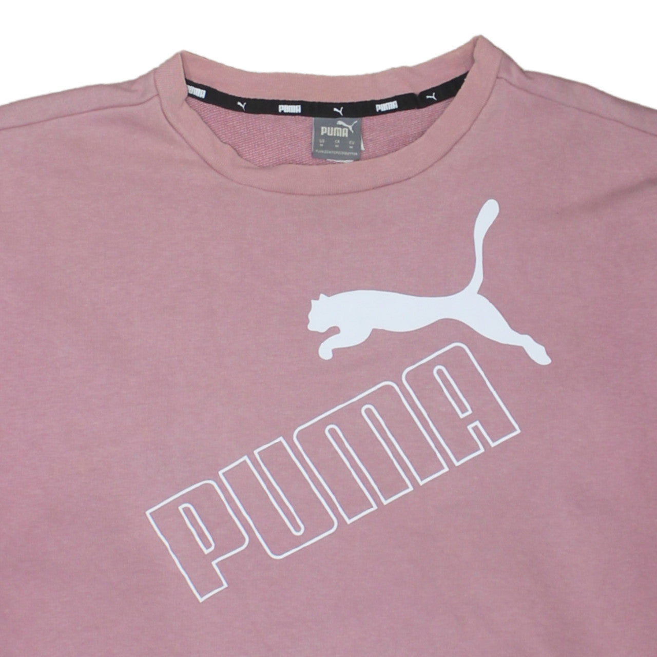 Womens UK Size 12 PUMA Pink Pullover Sweatshirt