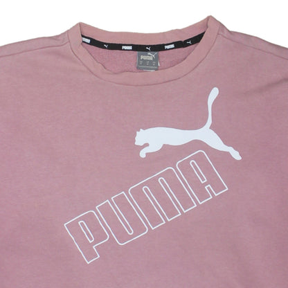 Womens UK Size 12 PUMA Pink Pullover Sweatshirt