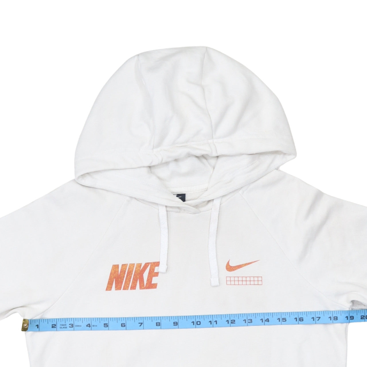 Mens UK Size XS Nike White Pullover Hoodie