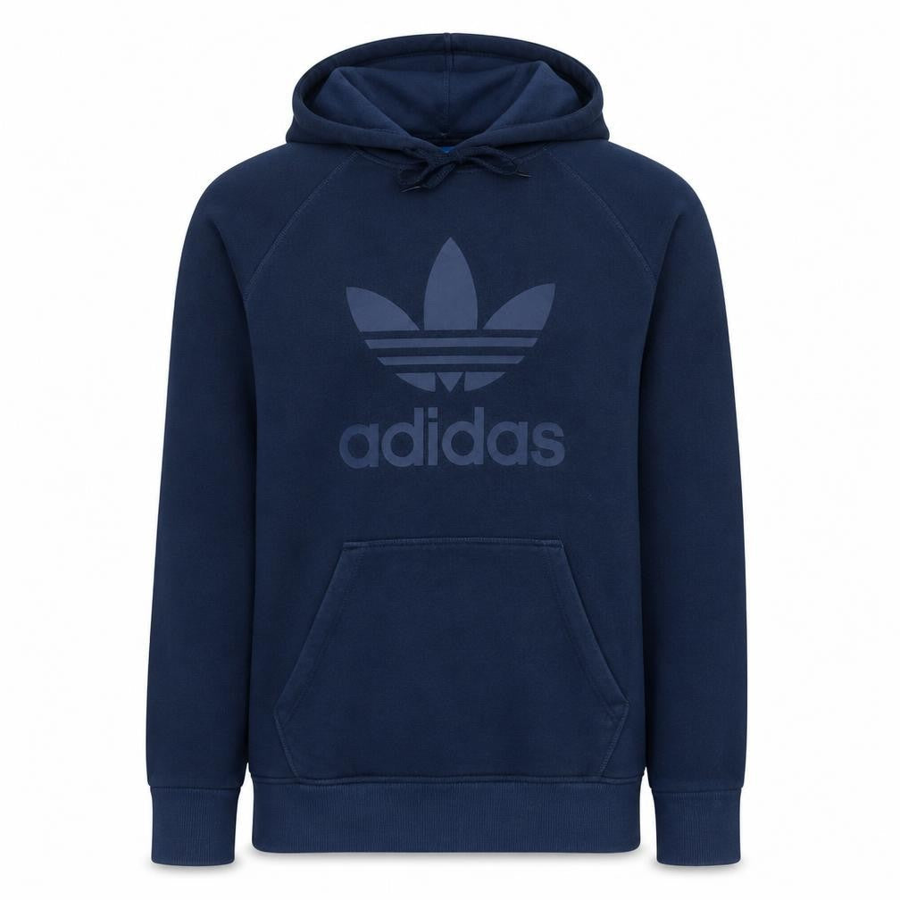 Mens UK Size M adidas Blue Pullover Hoodie