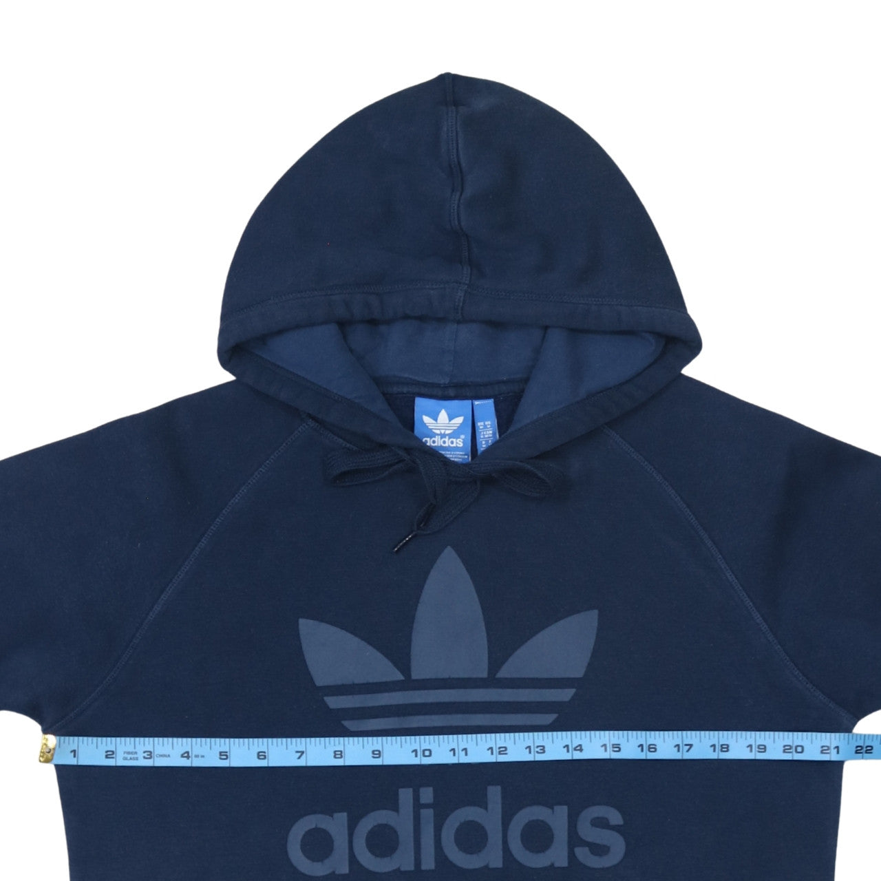 Mens UK Size M adidas Blue Pullover Hoodie