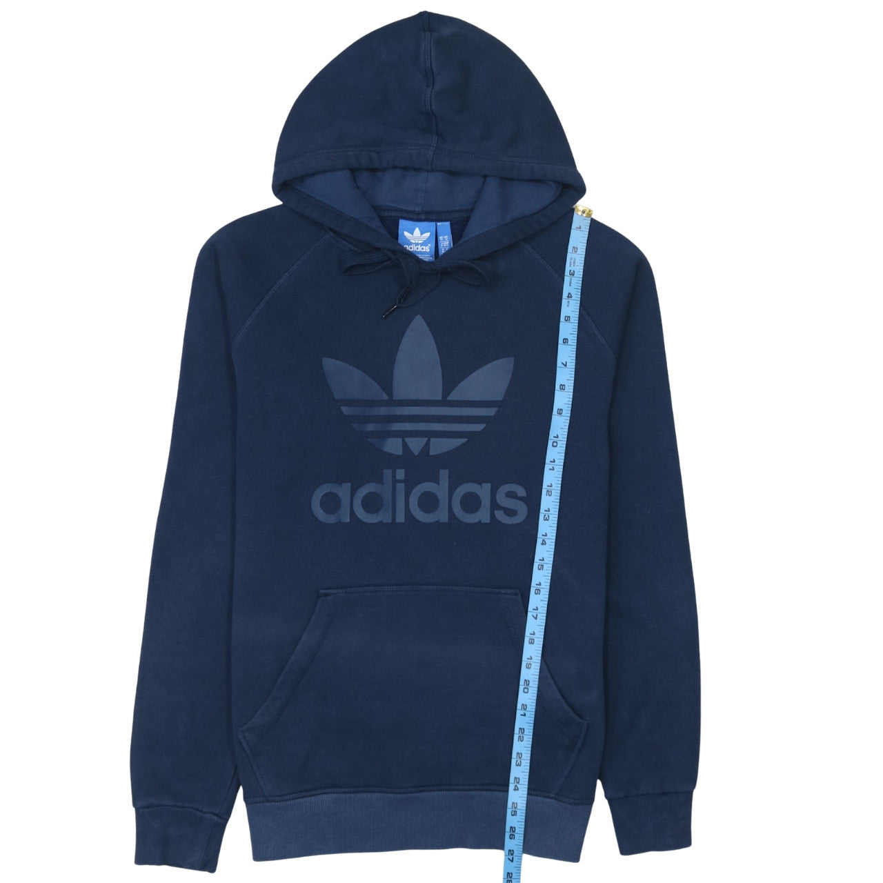 Mens UK Size M adidas Blue Pullover Hoodie