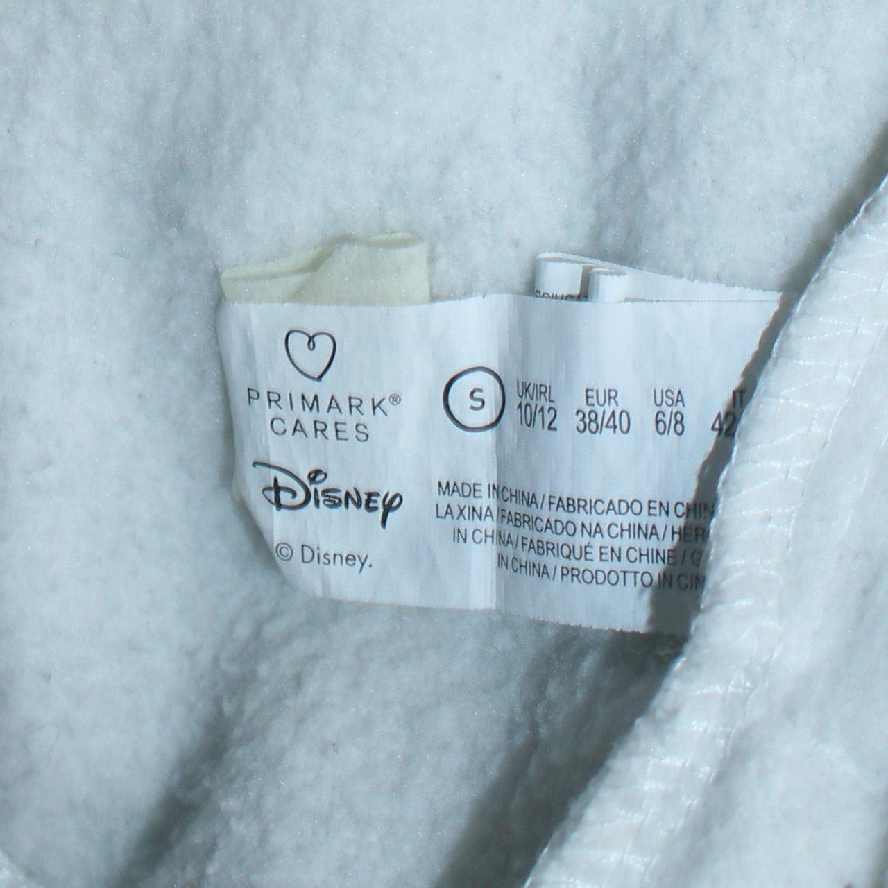 Womens UK Size S Primark White Pullover Hoodie